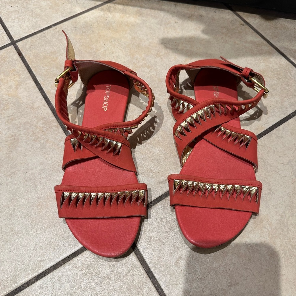 Gently used top shop sandals